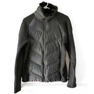 Marmot Down Coat Jacket Womens Insulated 700 Fill Full Zip Fleece Black Puffer L